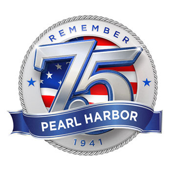 75th anniversary logo, remember pearl harbor 1941
